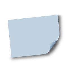 Self-stick note blue