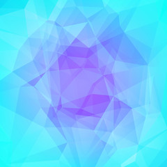Gradient abstract square triangle background. Cool ice colored polygonal backdrop for business presentation. Soft gradient color transition for mobile application and web. Trendy colorful banner.