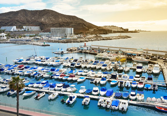 Marina in Puerto Rico de Gran Canaria.