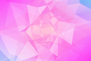 Gradient abstract horizontal triangle background. Tender smooth polygonal backdrop for business presentation. Soft gradient color transition for mobile application and web. Trendy colorful banner.