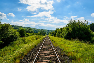 Obraz premium Bahnübergang bei Walkenried