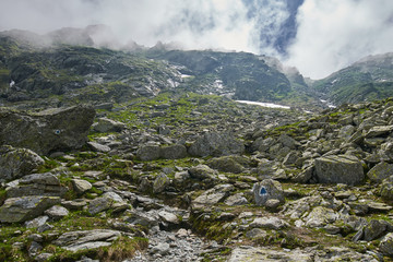 Rocky mountains of Romania