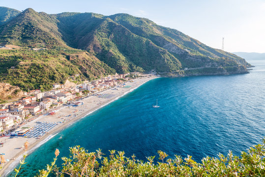 Beautiful coastline of Scilla, Calabria