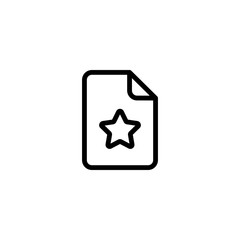 document plan page file note notification icon line black on white