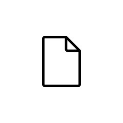 document, file, page, line icon black