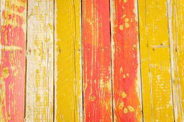 Yellow and red planks background