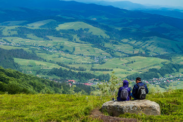 Tourists on Hymbа mountain