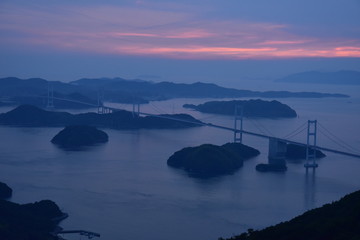 しまなみの日暮れ