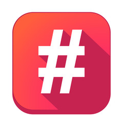 ikona z długim cieniem na tle zaokrąglonego kwadratu