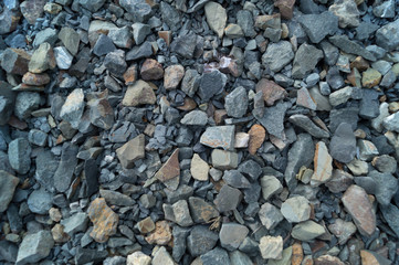 Crushed stones, background, texture