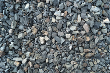 Crushed stones, background, texture