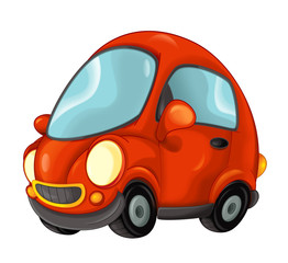 Cartoon car isolated illustration for children