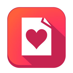 ikona z długim cieniem na tle zaokrąglonego kwadratu