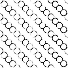 Black Stains seamless pattern. Isolated on white background. Vector illustration. Textile rapport.