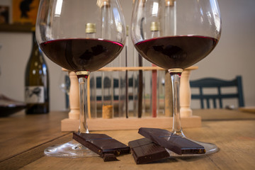 vin et chocolat