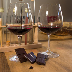 vin et chocolat