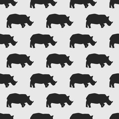 seamless rhino pattern