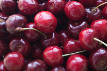 Sweet cherry, background, texture