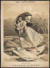 Slave mother and child on a music cover. Date: 19th century