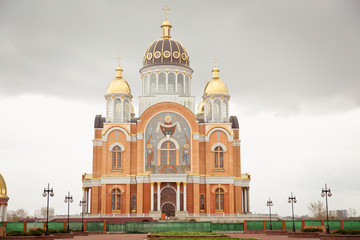 Orthodox cathedral in Kiev. Religious building in Ukraine - 162247785