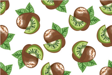 Kiwi seamless pattern