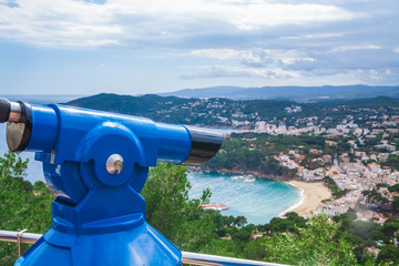 Sea coast near Cabo de San Sebastian, Costa Brava, Spain