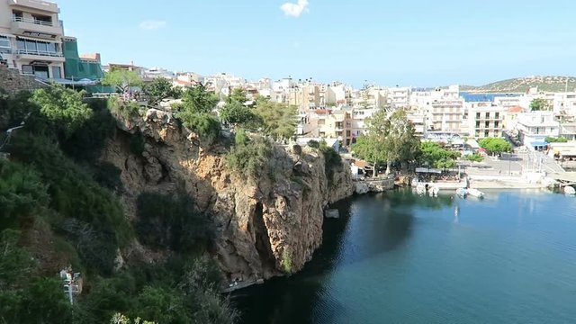 Cityscape of Agios Nikolaos (Crete Greece)