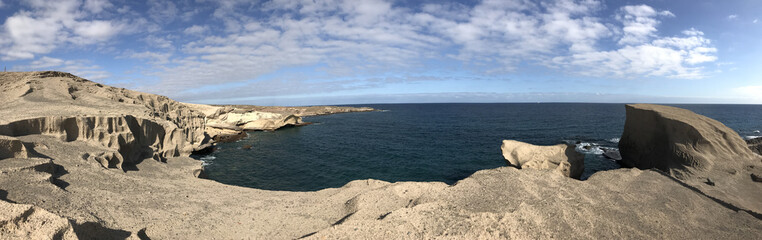 Panorama from a rocky coast