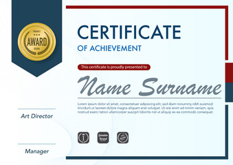 Certificate template luxury and diploma style,vector illustration.