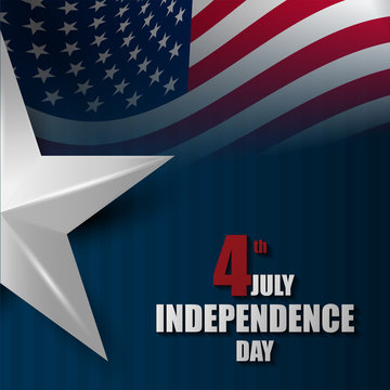 Independence day poster and banner design.Happy freedom day for american.Vector illustration eps10.