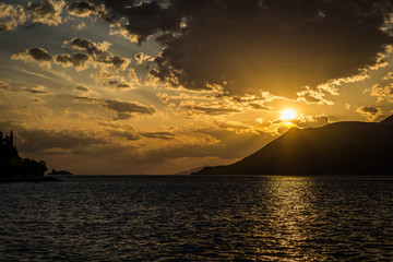 Sunset on bay at Croatia Island - 162249905
