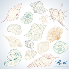 Seashell paradise holiday marine set