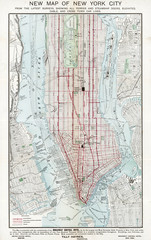 New York Street Plan - 1895. Date: 1895