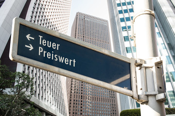 Obraz premium Schild 208 - Preiswert