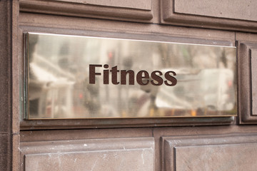 Schild 205 - Fitness