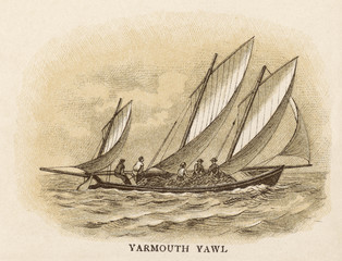 Yarmouth Yawl. Date: circa 1880