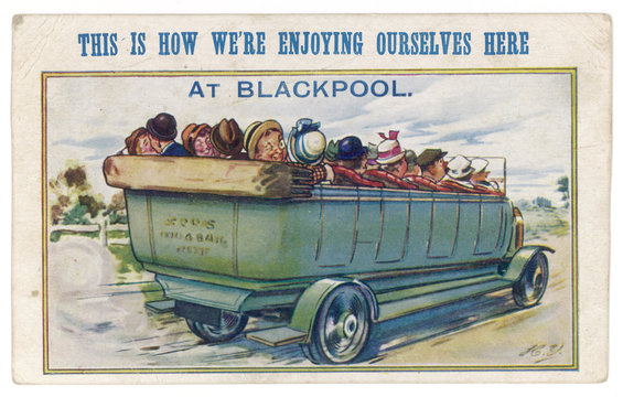 Blackpool Charabanc. Date: 1921