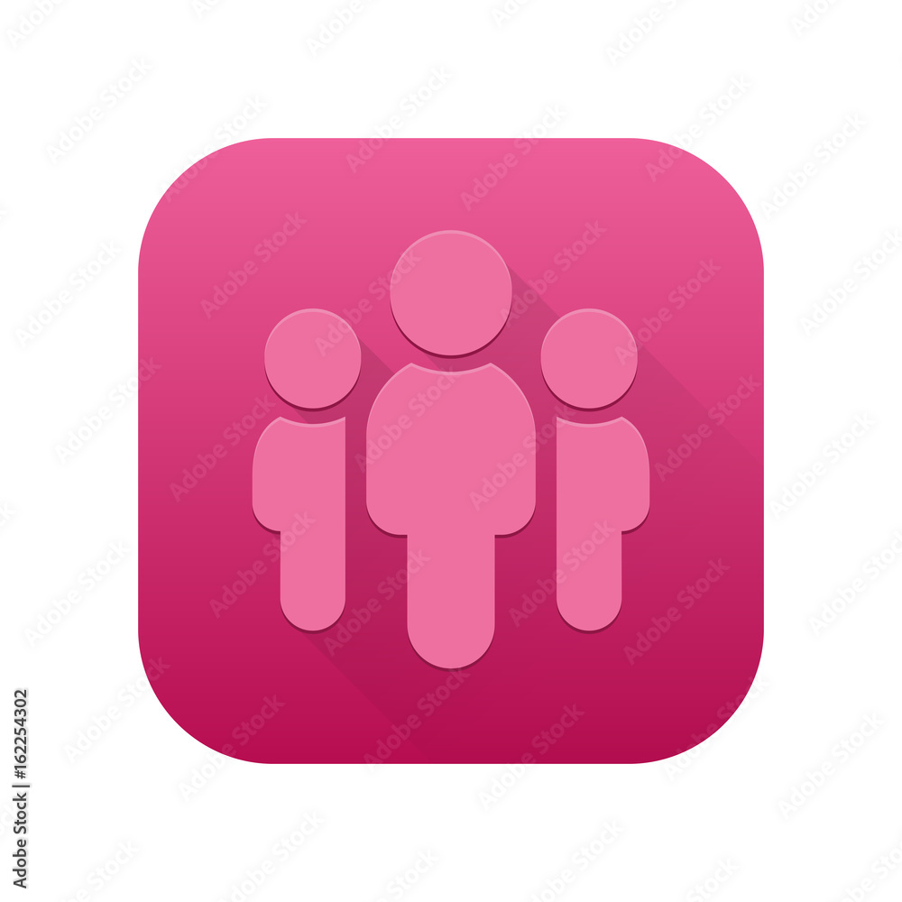 Sticker Matte Long Shadow App-Icon