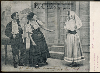 Fototapeta na wymiar Mascagni - Cav. Date: 1890