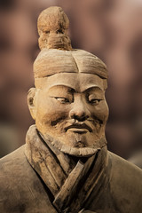 Terracotta Army exhibit at the Shaanxi History Museum. Xian. China