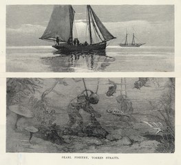Pearl Fishing - Australia. Date: 1891