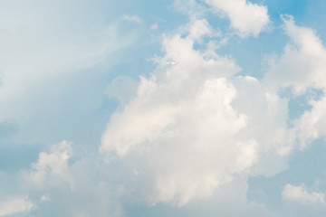 Blue sky and cloudy