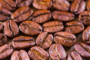roasted brown coffee beans