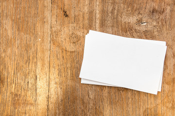 blank business card for professional,white paper card mock up with copy space for text template.