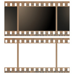 film, movie, photo, filmstrip set of film frame, vector illustration