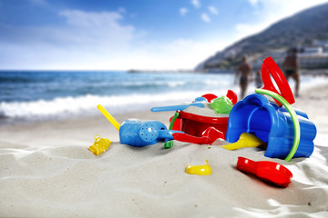 beach and toys 