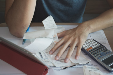 Stressed man shocked with amount to be paid for electricity,financial problem