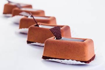 Five Handmade Sweets on a light background
