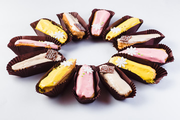 Handmade Sweets on a light background