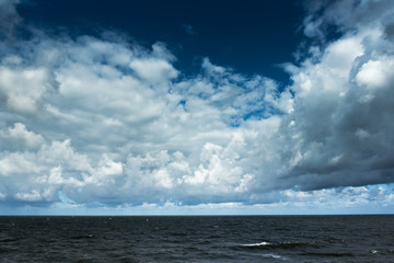 Stormy day in Baltic sea.